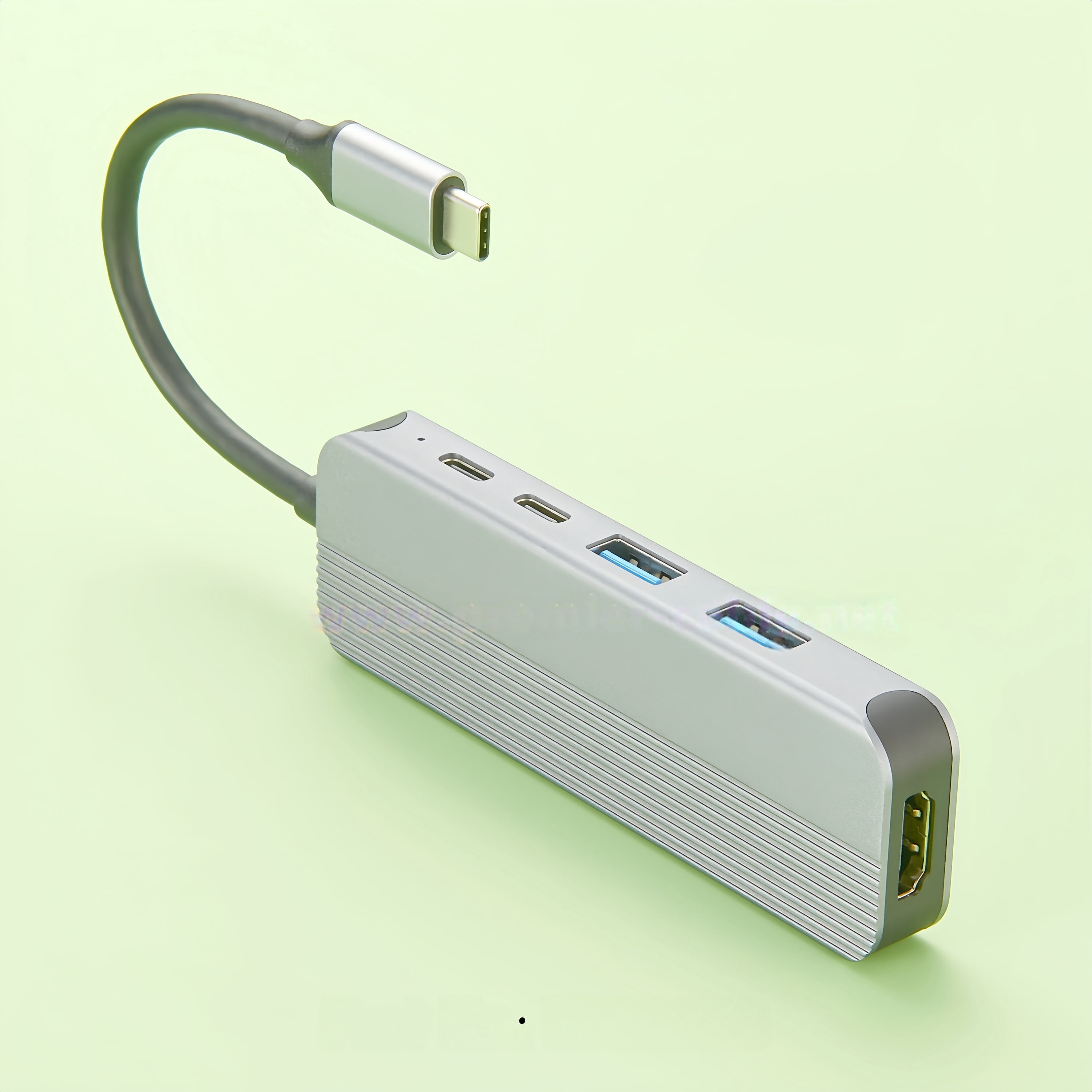 Generic 5-In-1 USB Hub USB C Docking Station Type C Multiport OTG Adapter with 4K@30Hz HDMI 1.4, 5Gbps USB 3.0