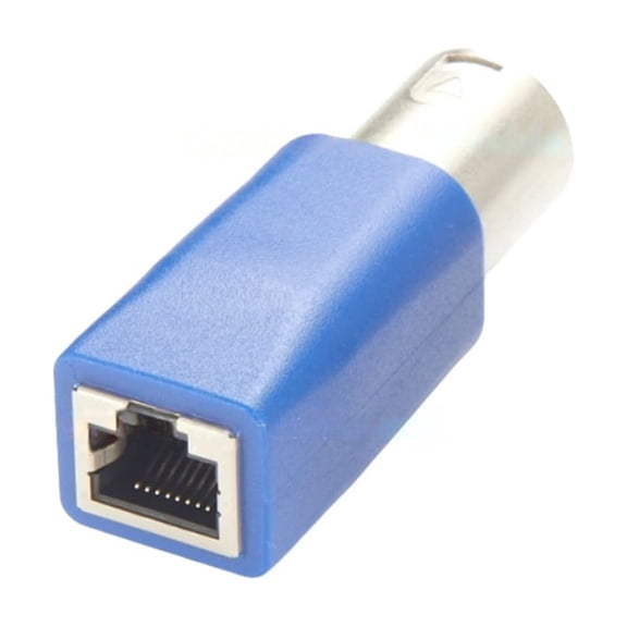 Generic 5Pin XLR DMX to RJ45 Female CAT5e Connector RJ45 Ethernet to 5Pin XLR Audio Adapter for Stage Recording Studio Amplifiers Mixers