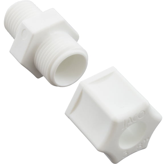 Generic 89-555-1505 Compression Fitting 1/4 Inch mpt x 3/8 Inch Tube Plastic