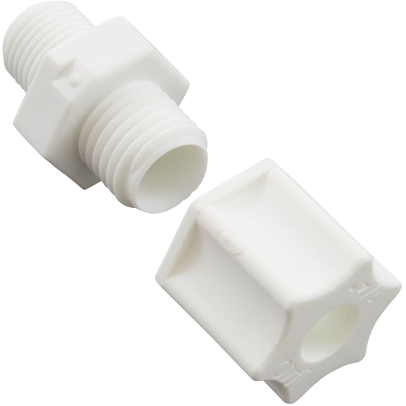 Generic 89-555-1515 Compression Fitting 1/8 Inch mpt x 1/4 Inch Tube Plastic