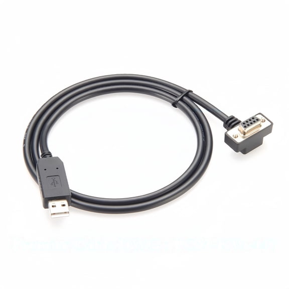 Generic 90 Degree Low Profile Slim DB9 RS232 Serial Cable with FTDI FT232RNL USB 2.0 to D-Sub 9Pin Female COM Port Converter Cable