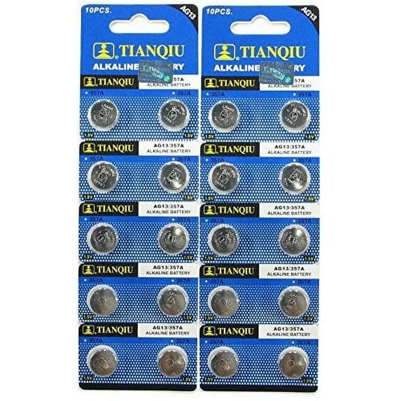 Generic AG13/LR44 Alkaline Button Cell Battery - 20 Pack