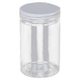 thumbnail image 1 of Clear Plastic Round Storage Jars,Empty Plastic Jars with Lids,Clear Plastic Storage Jars with Screw on Lids for Dry goods,Noodles,Spices and More, 1 of 4