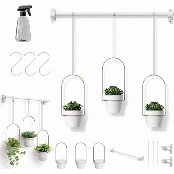 Generic Adjustable Metal Hanging Window Planter for Flowers Herbs
