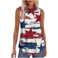 thumbnail image 1 of Generic American Flag Tank Tops for Women 4th of July Shirts Summer Sleeveless V-Neck T-Shirt Patriotic Tees, 1 of 5