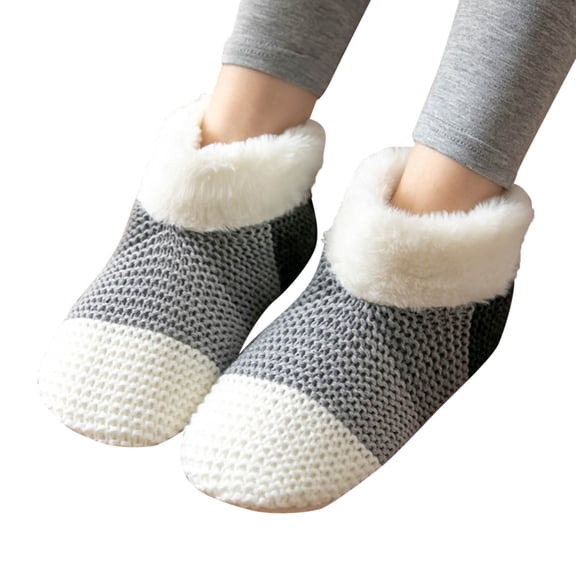Generic Ankle Socks for Teen Girls Winter Women Socks Christmas Socks Cozy Fuzzy Lined Warm Socks with Silicone Grippers Clearance