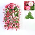 thumbnail image 1 of Generic Artificial Flowers with Hanging Basket, Outdoor Faux Plants Silk Morning Glory Vines, Fake Green Arrangement for Garden Patio Spring Summer Decor, 1 of 6
