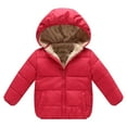 thumbnail image 1 of Generic Autumn/Winter Preschool Girls/Boys Long Sleeve Hooded Removable Hat Down Filled Jacket 2-7 Years Old for Holiday Winter Party Christmas（6-7 Years Clear）, 1 of 4