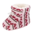thumbnail image 1 of Generic Baby Boots Fashion Toddler Colorful Little Girls Winter Warm Kids Knitted Pre Boot Slippers Little Kid Winter Shoes for Indoor Outdoor Walking(0-6 Months,Multi-color), 1 of 9