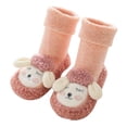 thumbnail image 1 of Generic Baby Boy Girls Toddlers Indoor Animals Slipper Shoes Antislip Socks Booties Winter Autumn Winter Warm Lightweight Non-slip Slippers（12-18 Months Pink）, 1 of 3