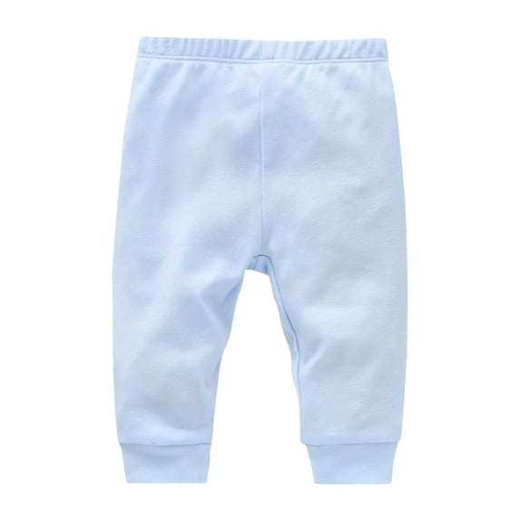 Generic Baby Cotton Trousers Solid Color Stretch Harem Pants Toddler Basic Joggers/Soft Comfortable Sweatpants