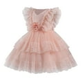 thumbnail image 1 of Generic Baby Girls Flower Girl Dresses for Wedding Birthday Party Baptism Dress Floral Lace Ruffle Tulle Pageant Gown 1-9 Years, 1 of 5