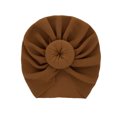 thumbnail image 1 of Generic Baby Girls' Hats Caps Children's Comfortable Hats Boy Girl Solid Knotted Beanie Headwear Cap Hat Cute Toddler Hat Hair Accessories(,Brown), 1 of 2