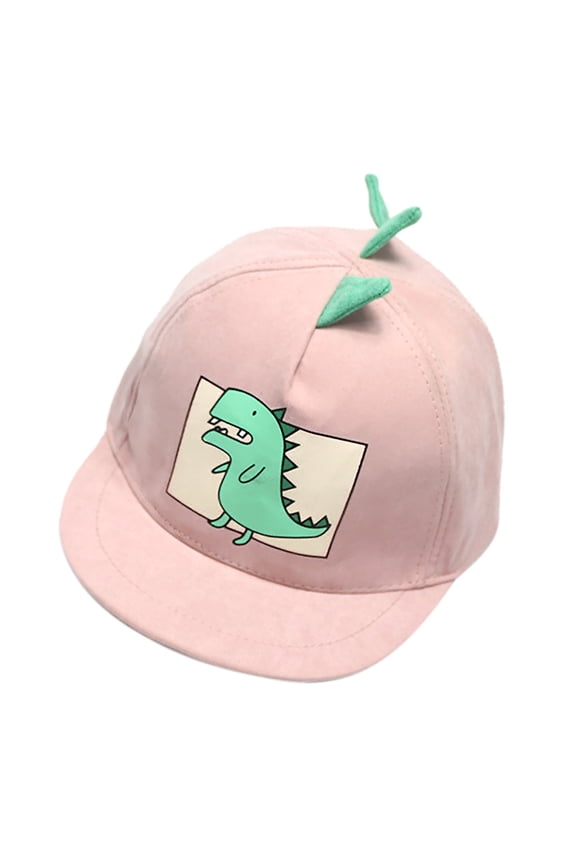 Baby Girls Hats Caps Lightweight Hats for Children's Babys Boy Soft Cotton Dinosaur Sunhat Eaves Baseball Cap Sun Hat Beret Unisex Durable(,Pink)