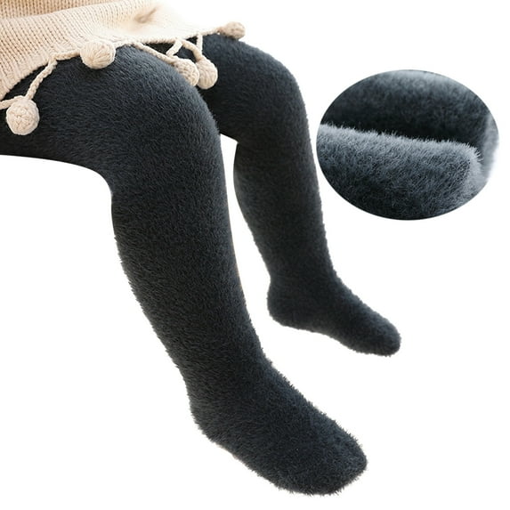 Generic Children'S Cozy Winter Footed Pants Baby Girls Soft Warm Winter Tights Stocking Cotton Toddler Full Length Pants Tights Children Leggings Pantyhose Children'S Cozy Winter Footed Tights