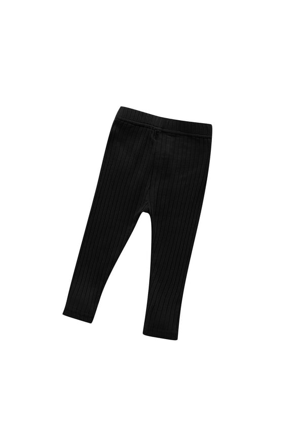 Baby Girls' Stretchy Leggings Baby Girls' Cozy Cotton Leggings Toddler Girls Mid Waist Pants Long Yoga Leggings Soild Sports Fitness Baby Kids Girls Pants