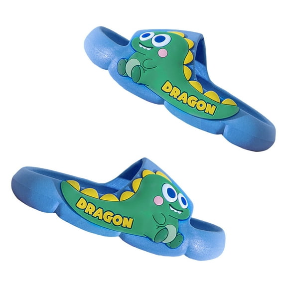 Generic Baby Slippers Children Kids Toddler Boys Girls Cratoon Water Sandals Slip Non Slip Shower Bathroom Slipper Sandals Clearance Shoes(3.5-4 Yeras,Dark Blue)