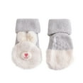 thumbnail image 1 of Generic Baby Socks Toddler Boys Girls Solid Cartoon Thick Warm Soft Sole Anti-Slip Socks for Crew Socks Fashion Comfortable Ankle Sock ﻿(One Size,Grey), 1 of 2