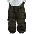 thumbnail image 1 of Generic Baggy Camo Cargo Pants for Boys Girls Casual Wide Leg Parachute Pants Y2k Harem Joggers Sweatpants Hip Hop Streetwear, 1 of 8