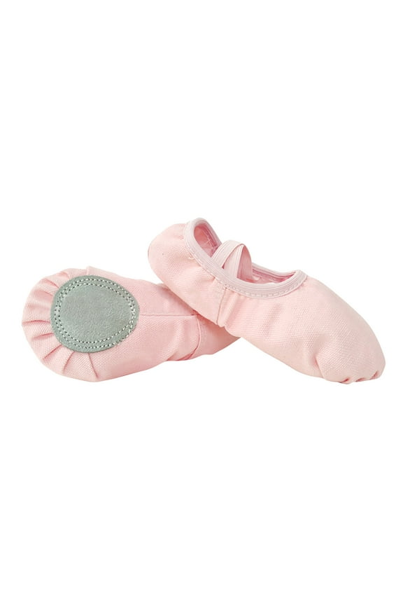 Ballet Shoes for Girls Toddler Ballet Slippers Soft Leather Boys Dance Shoes for Toddler/Little Kid/Big Kid Autumn Winter Clothes（5.5-6 Years Silver）