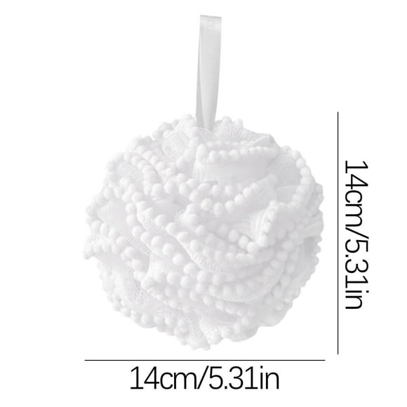 Generic Bath Shower Loofah Sponge Pouf Body Wash Scrubber,Bath Sponge Shower Loofahs 80g Mesh Pouf Bath Scrunchies Body Wash Puff