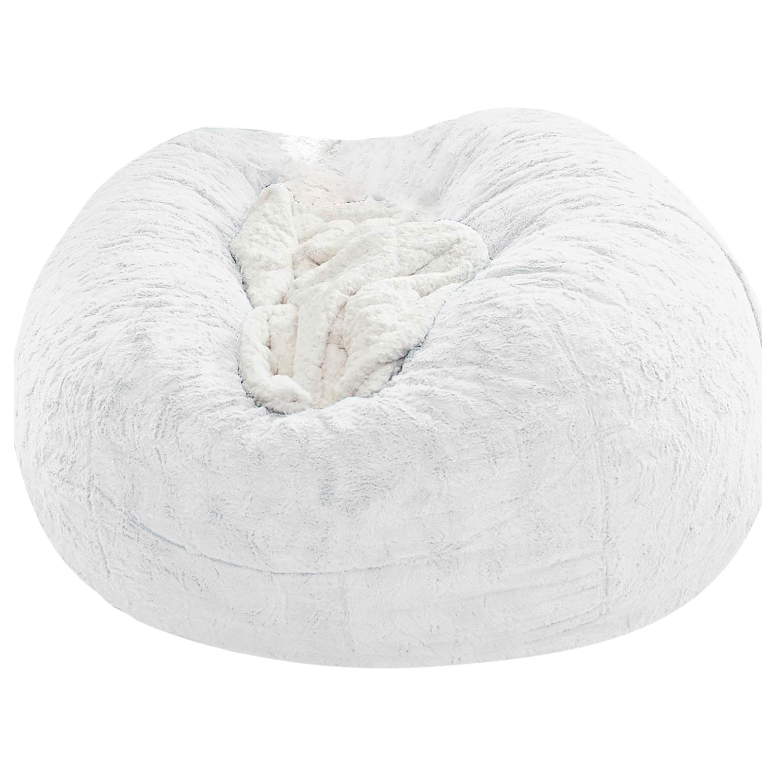 LapEasy Bean Bag Chair Cover - Oversized Fluffy PV Velvet Cover For DIY Filling (Cover Only)