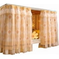 thumbnail image 1 of Generic Beautiful Gauze Bunk Bed Curtains Drapes with Lace Privacy Bed Canopy for Bottom, 2 Panels, Orangeflower, 1 of 4