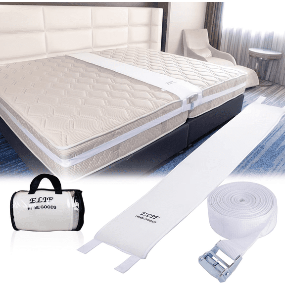 Generic Bed Bridge Connector Twin to King Converter Kit, 25D Memory Foam Bed Filler, Adjustable Mattress Connector for Extra Wide Beds, Great for Guest and Family Rooms, Non-Slip Design