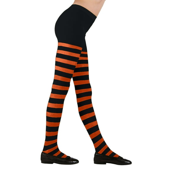 Generic Big Boys Socks Girls' Tights Striped Tights for Children Panty Hose Length Accessory Witch Carnival Theme Party Halloween for Baby Toddler Boy Girl Fashion Casual (One Size,F)