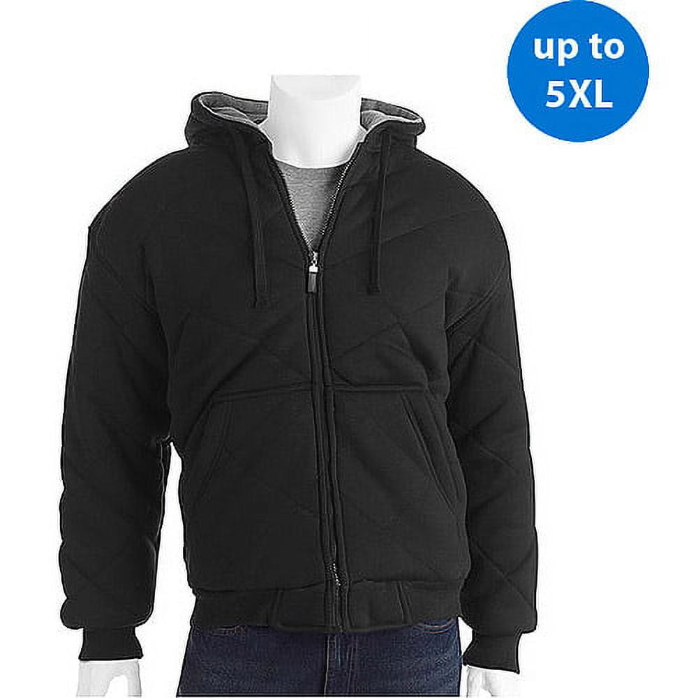 Generic Big Men's Quilted Fleece Jacket