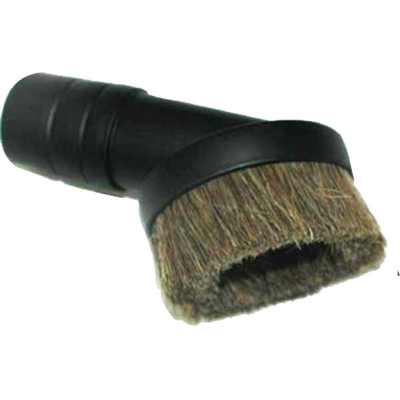 Generic Black 1-1/2 Inch Horse Hair Dust Brush Vacuum Attachment NW8507