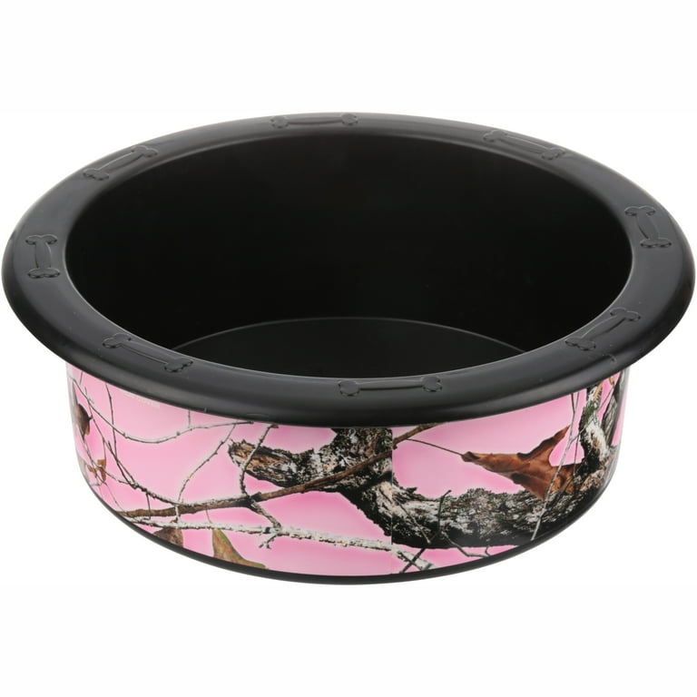 Generic Bowl Dog Bowl 1.5QT Pink Camo Walmart