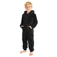 thumbnail image 1 of Generic Boys Fleece Hooded Onesie Kids Long Sleeve Zip Up Jumpsuit Sherpa Lined, 1 of 6