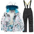 thumbnail image 1 of Generic Boys and Girls Children's Ski Suits Girls Outdoor Thick Windproof Boys Baby Big Children Ski Clothes Waterproof Snowboard Jumpsuits One Piece Snowsuit Jackets Coats(16,Black), 1 of 7