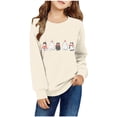 thumbnail image 1 of Generic Boys Girls Christmas Sweatshirt Funny Santa Squirrel Printed T-shirt Round Neck Long Sleeve Shirt for 1-12 Years, 1 of 4