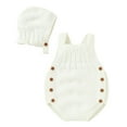thumbnail image 1 of Generic Boys Knitted Tops for Baby Baby Knit Romper Cotton Sleeveless Boy Girl Sweater Clothes Baby Bodysuit with Cute Hat Cap Set, 1 of 8