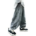 thumbnail image 1 of Generic Boys Lined Pants Winter Thermal Joggers for Kids Soft Comfortable Athletic Sweatpants with Thick Warm Inner Track Pants Joggers 6-7 Years, 1 of 5
