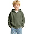 thumbnail image 1 of Generic Boys Oversized Cardigan Loose Fit Drawstring Athletic Jackets,breathable textured knit,Lightweight Fall Winter Sweatshirt Top, 1 of 5