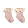 thumbnail image 1 of Generic Boys' Socks Baby and Children's Combed Cotton Lace Princess Socks for Babys Toddler Boy Girl Fashion Casual Soft Comfortable(6-12Months,Pink), 1 of 4