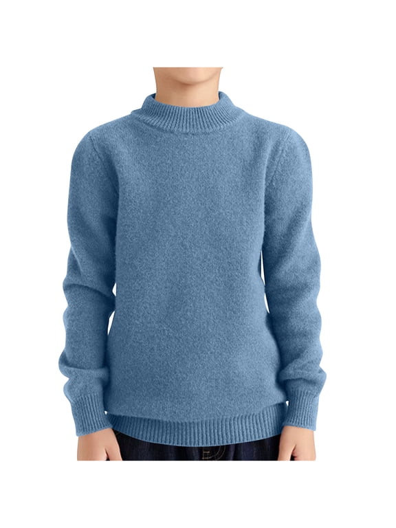 Boys Thermal Shirt Wool Fleece Lined Kids Long Sleeve Undershirt Baselayer Warm Underwear Top Long Winter 4-16 Year
