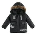 thumbnail image 1 of Generic Boys' Windproof Hooded Cotton Jacket Children Winter Boy Jacket Coat Hooded Coat Fashion Kids Warm Clothes Jacket Boys Coat&jacket Winter Baby Boys Girls Warm Hooded Jacket, 1 of 9