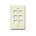 thumbnail image 1 of Generic CAT5E Keystone Jack Ethernet Network Module Wall Plate - Beige, 1 of 1