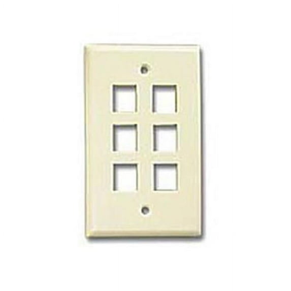 Generic CAT5E Keystone Jack Ethernet Network Module Wall Plate - Beige
