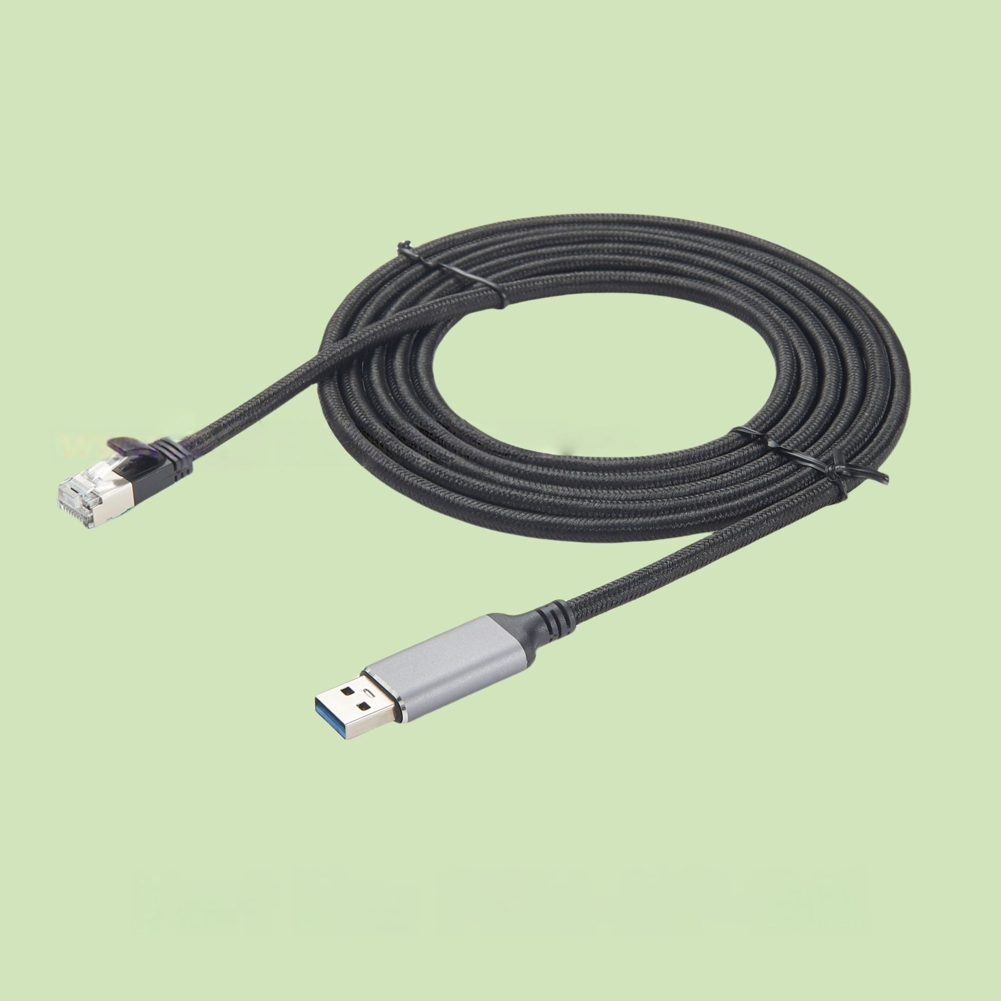 Generic CAT6 Ethernet Cable USB 3.0 to RJ45 Cable USB Type A to Ethernet Adapter Cable 1000Mbps Gigabit LAN Network Cable for PC Switch