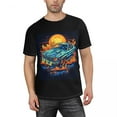 thumbnail image 1 of Generic California Car Letter Graphic Print T-shirts Men's Short Sleeve T-shirt (Multiple Styles) Black, 1 of 7