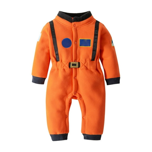 Generic Casual Jumpsuit for Kids Toddler Boys Girls Autumn Winter Long Sleeved Astronaut Space Suit Jumpsuits for Fashion Soft Comfortable Clothes (12-18 Months,B)