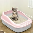 thumbnail image 1 of Generic Cat Litter Box Toilet Sand Box Kitten Toilet Pet Supplies Bedpan Bedpan High Sided Portable Semi Closed for Indoor Cats, 1 of 6