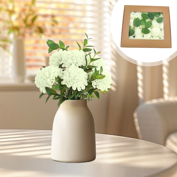 Generic Ceramic Vases - Nordic Minimalism Style Decoration, Elegant Vase for, Table, Living Room Decoration, White Modern Geometric Decorative Flowers Vases for Home Decor