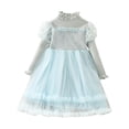thumbnail image 1 of Generic Children Knitted Tops for Toddler Toddler Girl Long Sleeve Sweater Tulle Patchwork Princess Dress for 1 To 7 Years Pullover Knitwear, 1 of 3