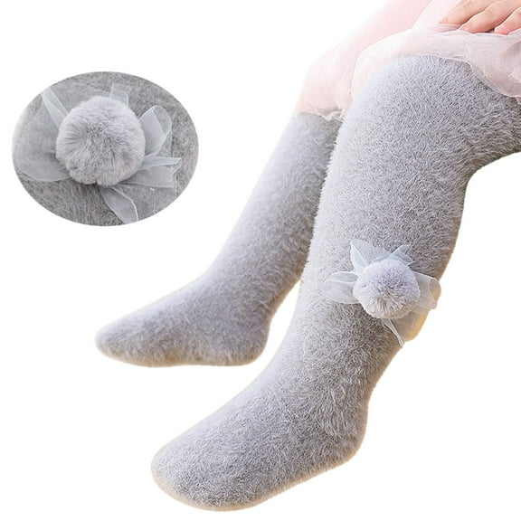 Generic Children'S Warm Padded Footed Tights Baby Girls Soft Warm Winter Tights Stocking Cotton Toddler Full Length Pants Tights Cute Plus Children Leggings Pantyhose Baby Padded Footed Leggings